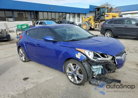 2012 Hyundai Veloster z USA, uszkodzony, nr VIN KMHTC6AD0CU079266
